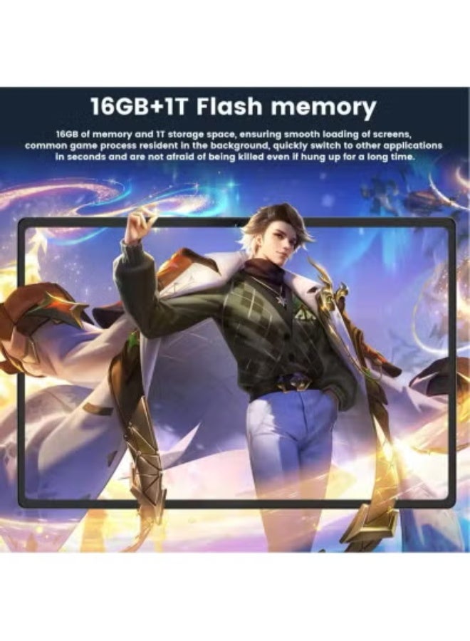 AIR TAB S10 Ultra 5G Wi-Fi Android Tablet 10.1 Inch Display, 16GB RAM, 1TB ROM, 10000mAh Battery, Dual SIM, Wireless Arabic Keyboard, Fast Charging, High-Performance Black Tablet - Image 4